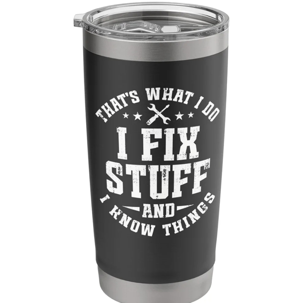 Black Stainless Steel Tumbler